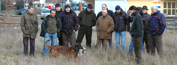 Schleppenarbeit mit dem Jagdhund